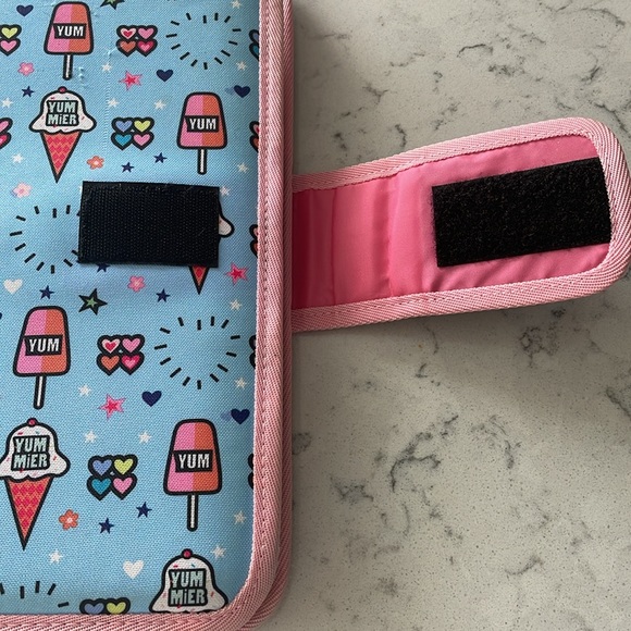 Trapper keeper. Ice cream, popsicle design. Cloth binder - Picture 3 of 8